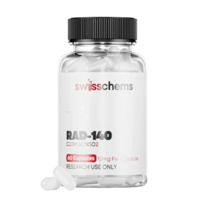 Buy RAD-140 (Testolone), (10mg/capsule) 60 Capsules - SwissChems - Buy Best Quality Peptides, SARMS Online