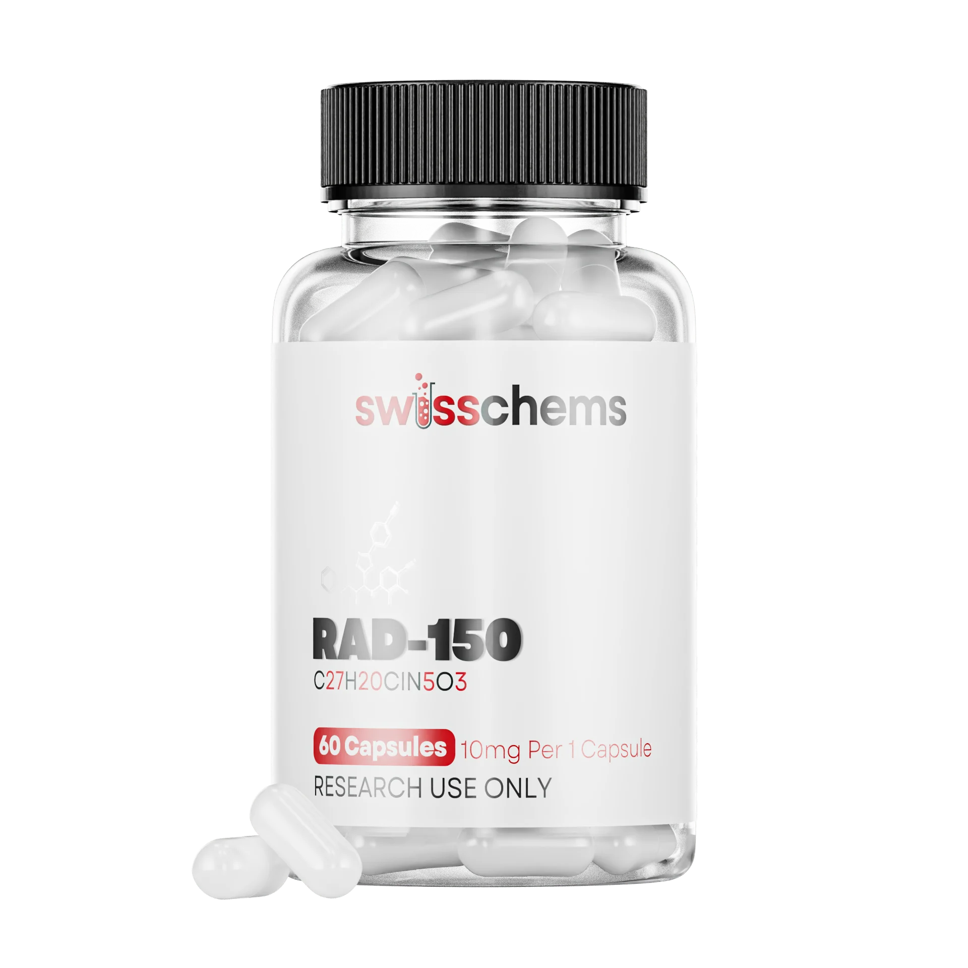 Buy RAD-150 (TLB-150), (10mg/capsule) 60 Capsules - SwissChems - Buy Best Quality Peptides, SARMS Online