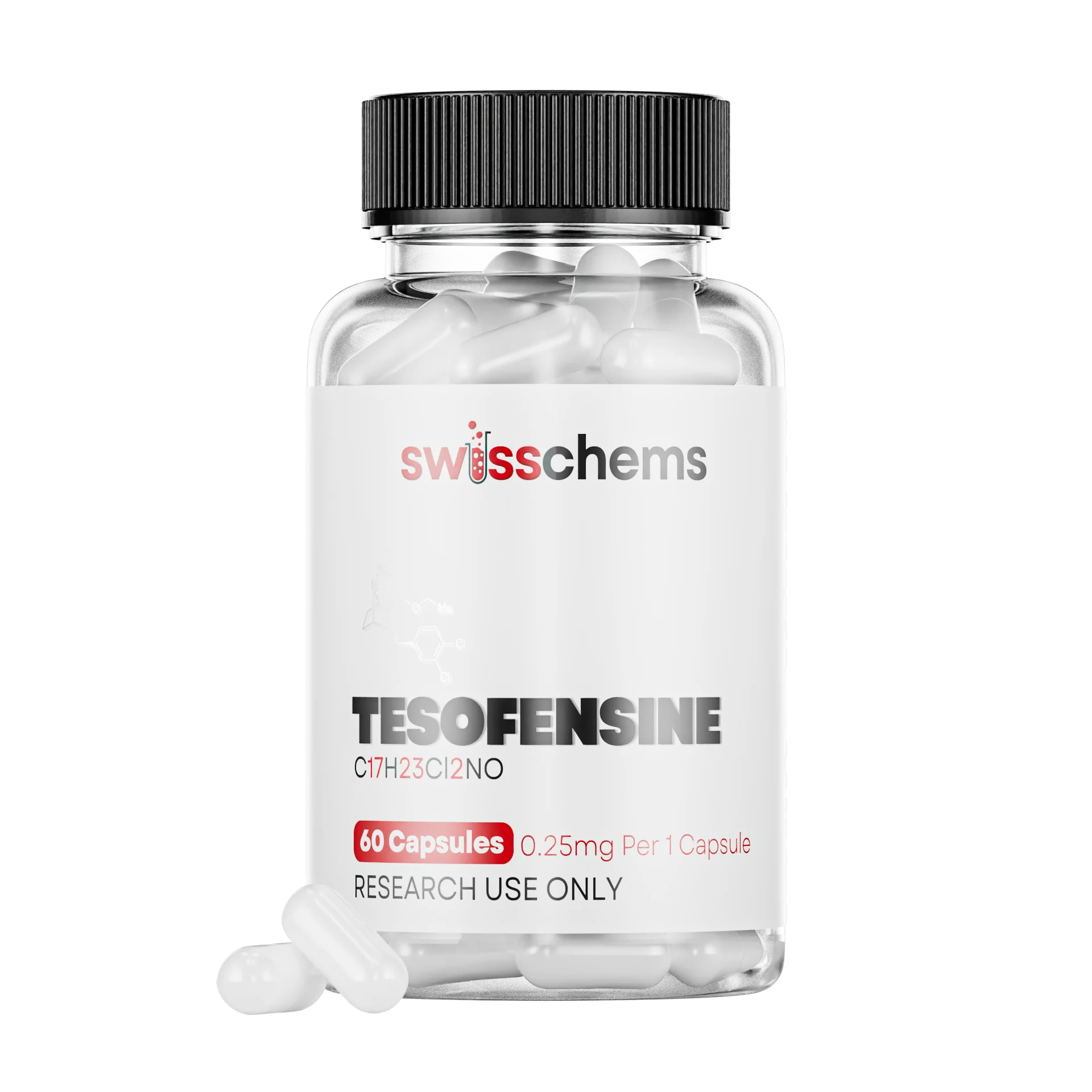 Buy Tesofensine (0.25mg/capsule), 60 Capsules - SwissChems - Buy Best Quality Peptides, SARMS Online